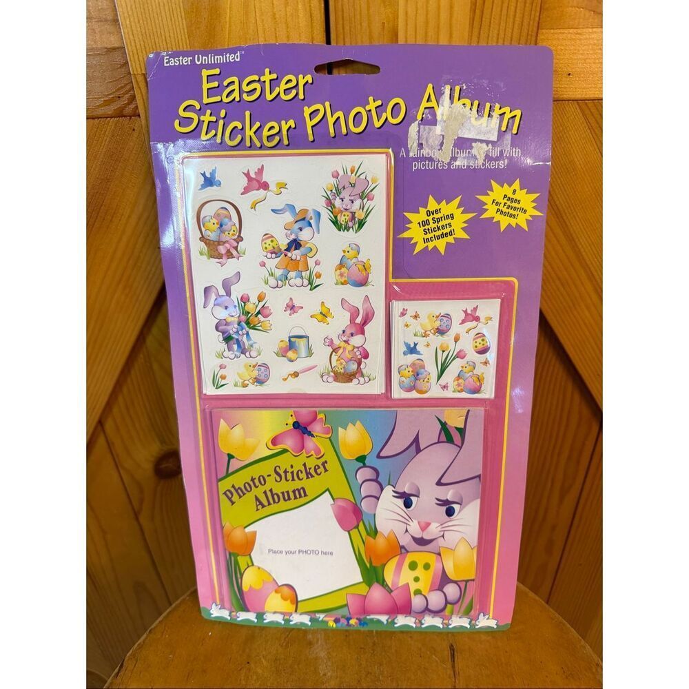 Vintage Stickers Easter Unlimited Easter Bunny Rabbit Sticker Pack (6573)